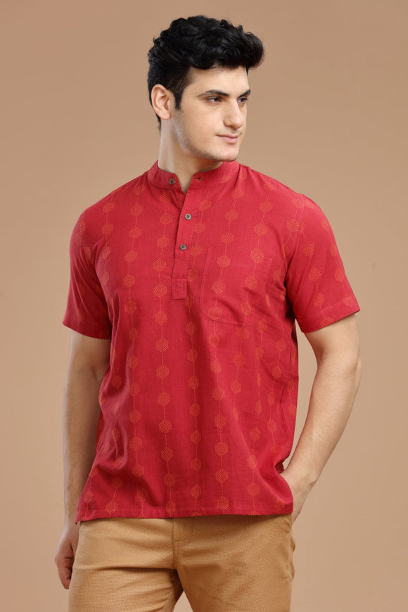 Exquisite Men's Cotton Short Kurta | half Sleeves,DOBBY COTTON SHORT KURTA,kurtas for men,mens kurtas,men kurtas,men short kurtas,short kurtas for men,mens short kurtas,buy kurtas online,buy online kurtas,mens half sleeves short kurtas, Trendy Designs, and Unmatched Comfort - Shop Now