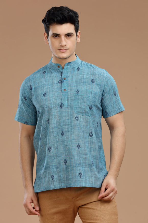 Exquisite Men's Cotton Short Kurta | half Sleeves,DOBBY COTTON SHORT KURTA,kurtas for men,mens kurtas,men kurtas,men short kurtas,short kurtas for men,mens short kurtas,buy kurtas online,buy online kurtas,mens half sleeves short kurtas, Trendy Designs, and Unmatched Comfort - Shop Now