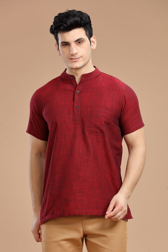 Exquisite Men's Cotton Short Kurta | half Sleeves,DOBBY COTTON SHORT KURTA,kurtas for men,mens kurtas,men kurtas,men short kurtas,short kurtas for men,mens short kurtas,buy kurtas online,buy online kurtas,mens half sleeves short kurtas, Trendy Designs, and Unmatched Comfort - Shop Now