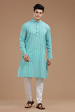 dobby cotton long kurta for men, traditional wear, breathable fabric