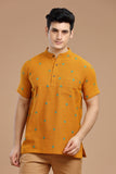 DOBBY COTTON SHORT KURTA HALF SLEEVES