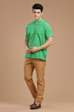 DOBBY COTTON SHORT KURTA HALF SLEEVES