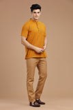 DOBBY COTTON SHORT KURTA HALF SLEEVES