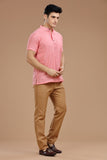 SLUB COTTON SHORT KURTA HALF SLEEVES