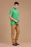 DOBBY COTTON SHORT KURTA HALF SLEEVES