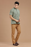 DOBBY COTTON SHORT KURTA HALF SLEEVES