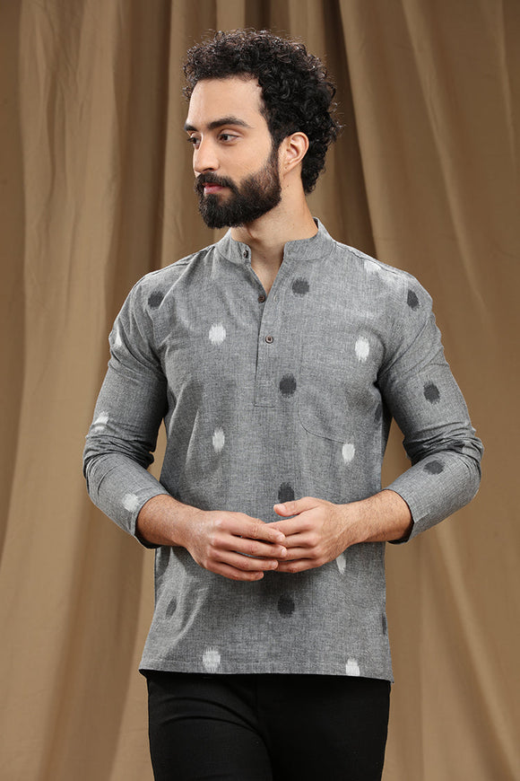 Discover the finest collection of men's cotton ikat short kurtas with Full sleeves, combining trendy designs and unmatched comfort. Explore a wide range of traditional and contemporary patterns that showcase the beauty of Indian craftsmanship. Elevate your style with these exquisite kurtas, perfect for any occasion. IKAT COTTON SHORT KURTA,kurtas for men,mens kurtas,men kurtas,men short kurtas,short kurtas for men,mens short kurtas,buy kurtas online,buy online kurtas,mens Full sleeves short kurtas,