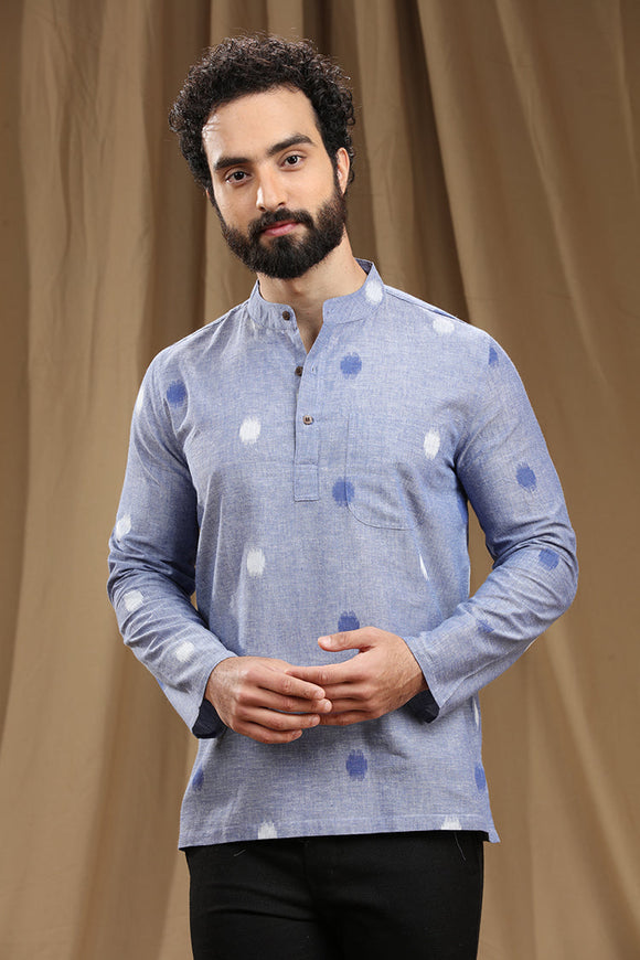 Discover the finest collection of men's cotton ikat short kurtas with Full sleeves, combining trendy designs and unmatched comfort. Explore a wide range of traditional and contemporary patterns that showcase the beauty of Indian craftsmanship. Elevate your style with these exquisite kurtas, perfect for any occasion. IKAT COTTON SHORT KURTA,kurtas for men,mens kurtas,men kurtas,men short kurtas,short kurtas for men,mens short kurtas,buy kurtas online,buy online kurtas,mens Full sleeves short kurtas,