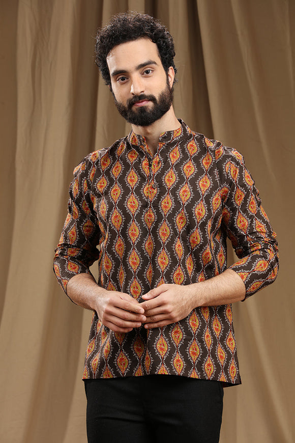 Discover the finest collection of men's cotton short kurtas with Full sleeves, combining trendy designs and unmatched comfort. Explore a wide range of traditional and contemporary patterns that showcase the beauty of Indian craftsmanship. Elevate your style with these exquisite kurtas, perfect for any occasion. PRINTED COTTON SHORT KURTAS,kurtas for men,mens kurtas,men kurtas,men short kurtas,short kurtas for men,mens short kurtas,buy kurtas online,buy online kurtas,mens Full sleeves short kurtas,