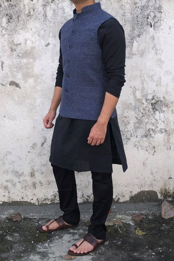 Mens Khadi Designer Casual Wear Nehru Jacket, Size: 38 - 44 at Rs 900/piece  in Delhi