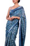 HAND BLOCK SAREE WITH RUNNING BLOUSE ( Image Blouse not included)