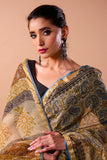 Image of a handloom pure cotton Kota saree showcasing intricate traditional designs in vibrant colors